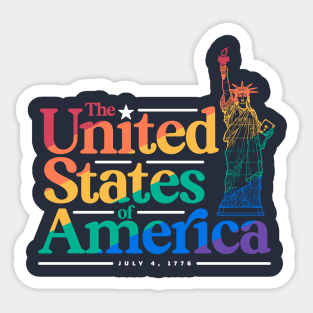 Liberty and justice for all Sticker